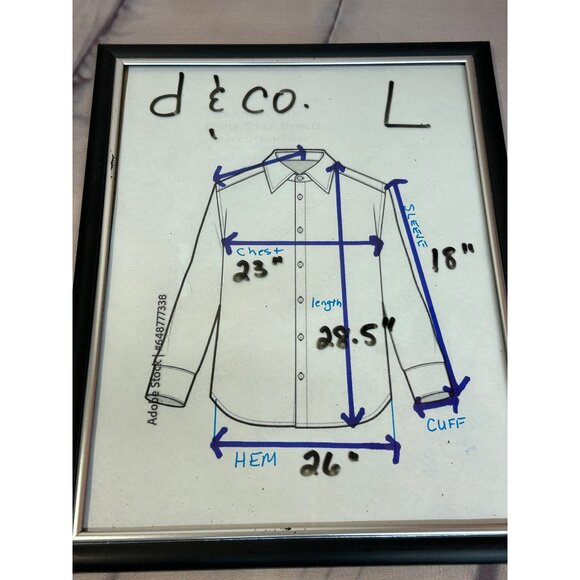 D&Co Womens Size Large Button Front Shirt Knit Lace 3/4 Sleeves Rose Pink Top - Picture 8 of 9